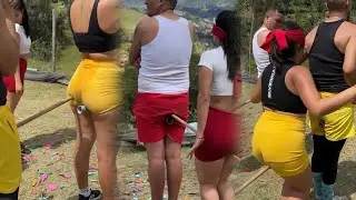 🔥 Funny Team Challenge Gone Wild! 😂 | Stick Balance Game Outdoors