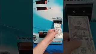 Change Machine Accepts A $100.00 Bill To Dispense Five (5) $20.00 Bills.  Manufactured by XCP Corp.