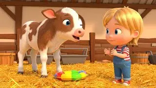 The Crying Baby Calf Dropped the Music Ring | Nursery Rhymes for Kids & Baby Songs