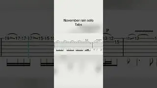 Guns N' Roses-November rain guitar solo Tabs1 #guitar #gunsnroses #guitartabs #novemberrain #imus