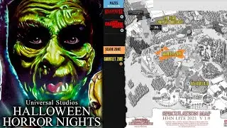 HHN 2021 Update [HOLLYWOOD] Speculation Map Released | Walking Dead Gauntlet Scare Zone?