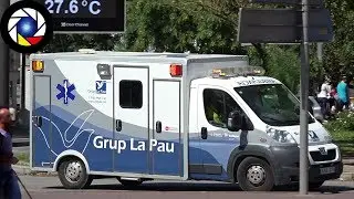 Private Ambulance responding in Barcelona