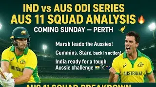1st ODI &ndash; India 🇮🇳 or Australia 🇦🇺#CricketAnalysis  #PerthODI