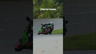 2 Ninja Fast Cornering #ZX6R #ZX4RR #kawasaki #motorcycle #shorts #bikelife #trending sound bike fyp