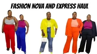 FASHION NOVA CURVE HAUL 2022// Featruring Express bodysuits and crop tops// Plus size Spring haul
