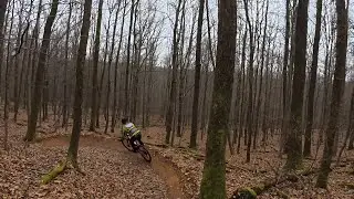 Winter Mountain Bike Cycling Video for Indoor Cycle Training 45 Minute 4K