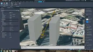 Conducting a 3D lift plan clearance test by integrating AutoCAD with Google Maps data