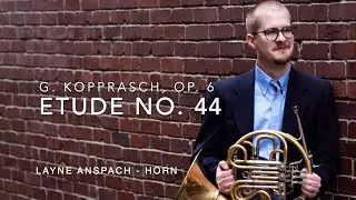 G. Kopprasch: Etude No. 44, Etudes for Low Horn, Op. 6
