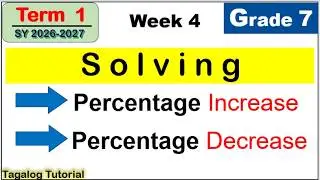 MATH 7 Percentage increase and percentage decrease #matatagcurriculum #percentage #increase #matatag