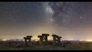 Stonehenge Night Sky Showing The Milky Way