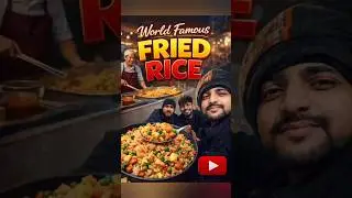 World famous fried rice mai bhi aag laga di🔥#shortsfeed #funny #shortsvideo #food #vlog #comedy