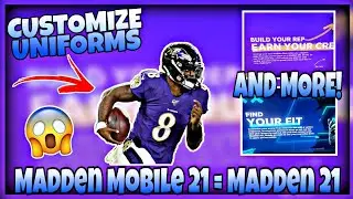 Madden Mobile 21 is Connected to Madden Console! *Customize Uniforms*