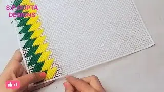 ✨️Latest Plastic canvas Design for hand fan /how to make hand fan Design/ हाथ का पंखा कैसे बनाए? 