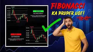 How To use Fibonacci Retracement | Kaise Use Kare? Uptrend & Downtrend Strategy Tutorial Hindi