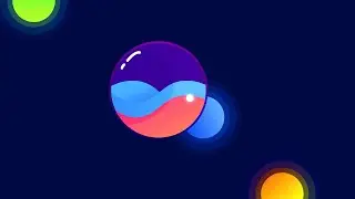 Glass Planet Vector Illustration Inspired Art | Adobe XD Tutorial