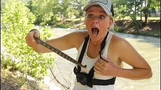 BITTEN While Fishing a SNAKE INFESTED Trout Stream! (AMAZING Snakes Found!)