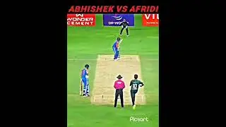 Asia Cup India versus Pakistan Abhishek Sharma vr Afridi 🦁