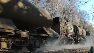 Network Rail's Leaf Busting Train in Beeley Wood, Sheffield