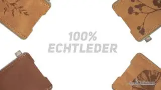 Edle Handyh&uuml;llen aus strapazierf&auml;higem Rindsleder mit Pflanzendruck