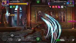 Act 9.3.6 Dread Emperor Doom boss - Lady Deathstrike smooth as fuk, but is it one shot ?