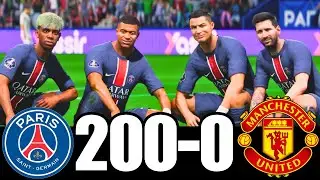 FC 25 -MESSI RONALDO NEYMAR & MBAPPE | ALL STARS | PSG100-0 MANCHESTER UNITED