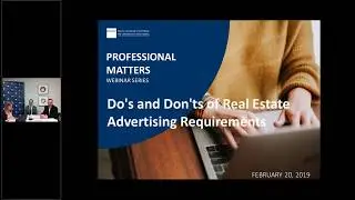 Professional Matters Webinar  Advertising  Do&rsquo;s and Don&rsquo;ts of Real Estate Advertising Requirements