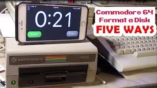 Commodore 64 How to FORMAT a FLOPPY disk, FIVE WAYS