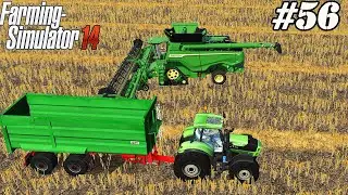 FS 14. Timelapse # 56. Harvesting wheat with a new harvester. Straw baling.
