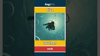 🇬🇧🇩🇪 dive - tauchen : learn English : Lernen wir Englisch : vocabulary builder