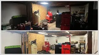 Shop light transformation!