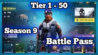 EST&Aacute; BUENO EL BP? SEASON 9 PASE BATALLA 1 - 50 | Cod Mobile | CODM | Leaks | temporada 9 🎃