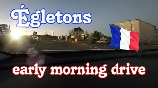 Early morning drive through &Eacute;gletons, France.