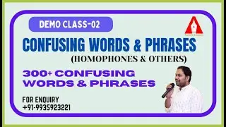 300+ Confusing Words & Phrases (Homophones & Others) || DEMO CLASS- 02 || By Ashwin Sir