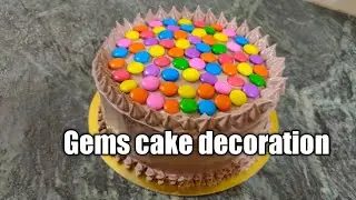 Gems cake decoration / Easy gems cake decoration / chocolate cake decoration