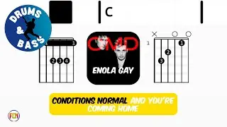 Orchestral Manoeuvres In The Dark - Enola Gay &bull; Bass & Drums | Scrolling Guitar Chords & Lyrics