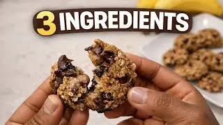 3-Ingredient Banana Oatmeal Cookies (No Flour, No Sugar)