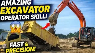 Amazing Operator Skill | Excavator Loading Truck😱