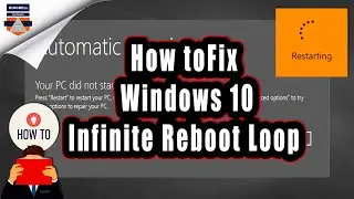How to fix a windows 10 Infinite reboot loop | Windows restart continuously