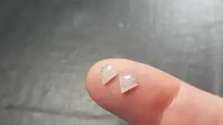 Pair white kite shape diamonds rose cut from ShangrilaGems