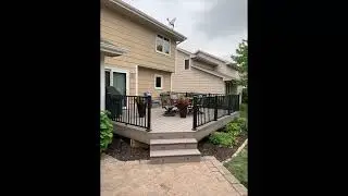 TREX ENHANCE NATURALS ROCKY HARBOR ANGLED DECK BUILD 2021
