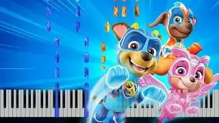PAW Patrol: The Mighty Pups Theme Song - Piano Tutorial