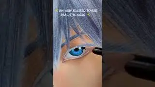 | Drawing ✨gojo satoru✨ anime vs realism (PART-2) 😳🤯 |
