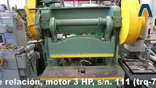 trq-726 Prensa troqueladora tipo OBI No  4W, capacidad 40 Ton, marca Rousselle
