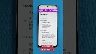 Пространственный звук в телефоне Motorola
