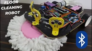 DIY Floor Cleaning Robot Using Arduino & Bluetooth | Automated Smart Cleaner