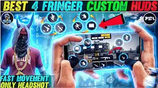 4 Finger Super Movement Custom Huds 🔥|4 Finger Custom Hud Free Fire | Best 4 Finger Custom Hud In Ff