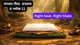 Right Seat. Right State | Bhagavad Gita Chapter 6 Shlok 11 Explained Hindi | Yog Meditation Setup