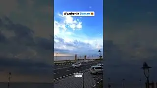 Weather in Daman - Devka Beach ⛱️ #daman #beach #damantourism #shorts