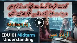 EDU101 Midterm AI Review & Studio Discussion | Virtual University Midterm Preparation 2025