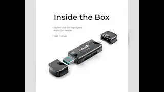 Digitek USB 3.0 & Type-C Multi Card Reader | SD, Micro SD Memory Card Reader for PC, Laptop, Mobile